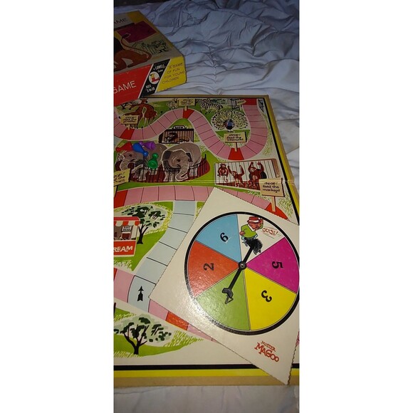 1961 RARE Vintage Mister Magoo Visits The Zoo Board Game Lowell UPA Pictures - Picture 3 of 11